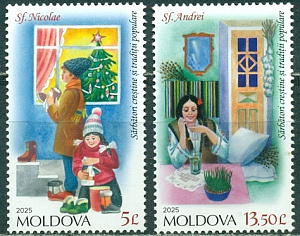 Молдова, 2025, Рождество, 2 марки